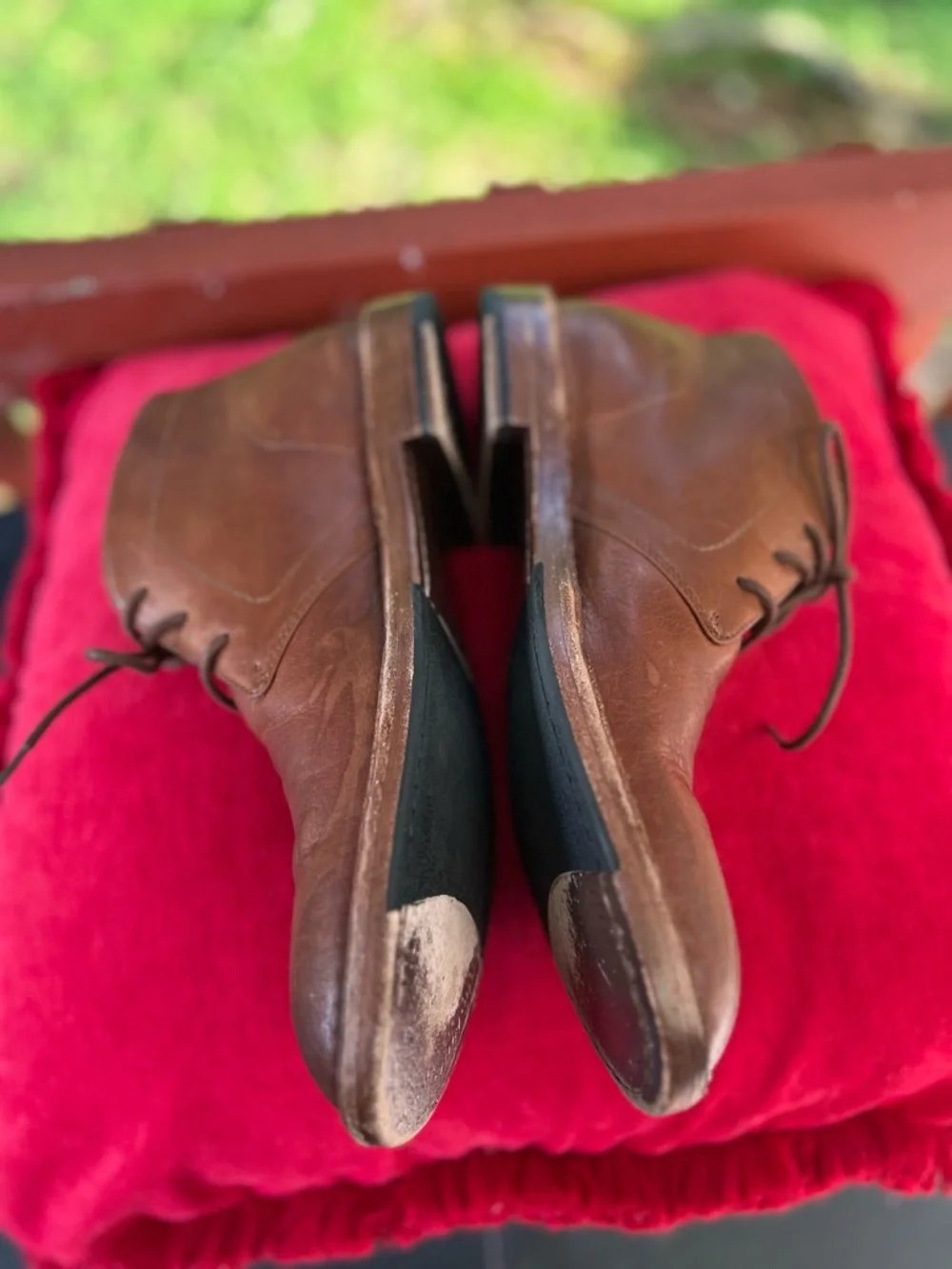 Frye Tan Leather Chukka Boots